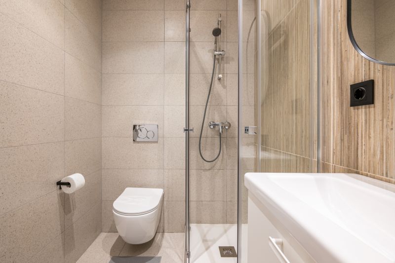 Shower with Space-Saving Accessories